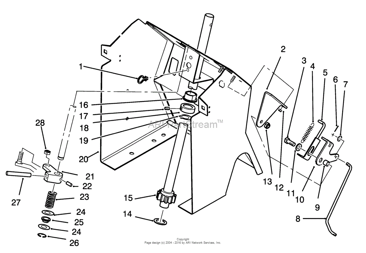 Toro 72081, 246-H Yard Tractor, 1993 (SN 3900001-3999999) Parts Diagram ...