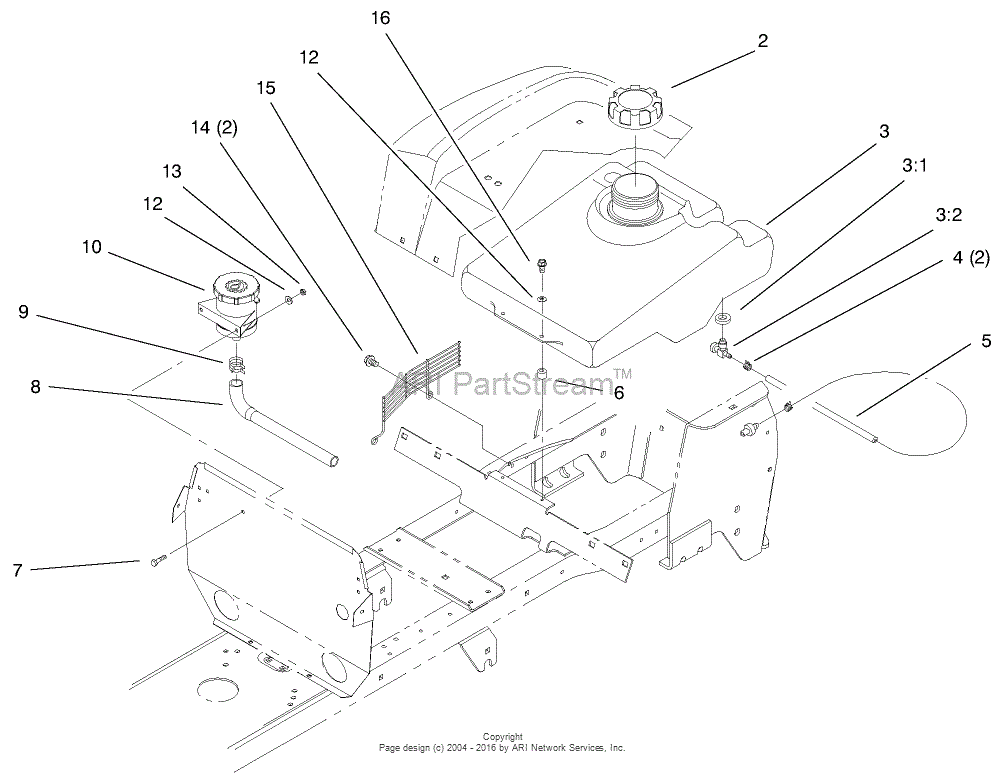 Toro 72105, 268-H Lawn and Garden Tractor, 1999 (SN 9900001-9999999 ...