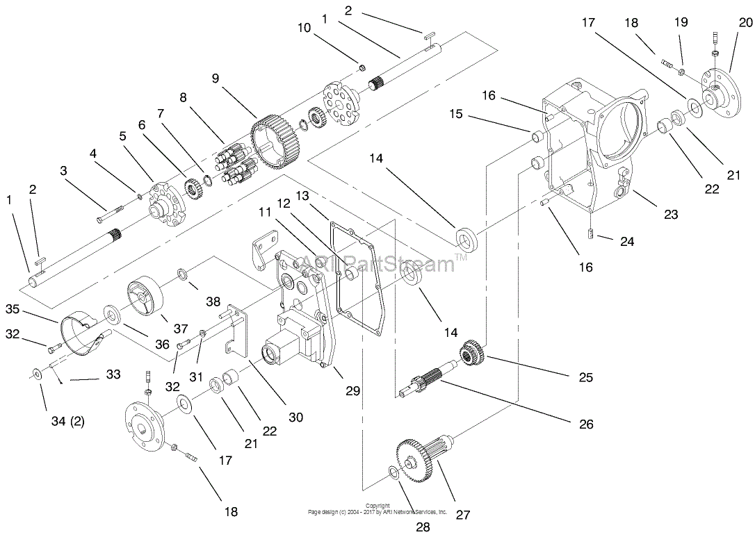 Toro 73546, 520Lxi Garden Tractor, 1998 (SN 8900001-8999999) Parts ...