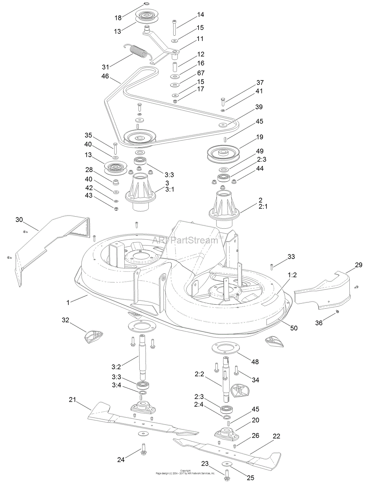 Toro 74560, DH 140 Lawn Tractor, 2016 (SN 316000001-316999999) Parts ...