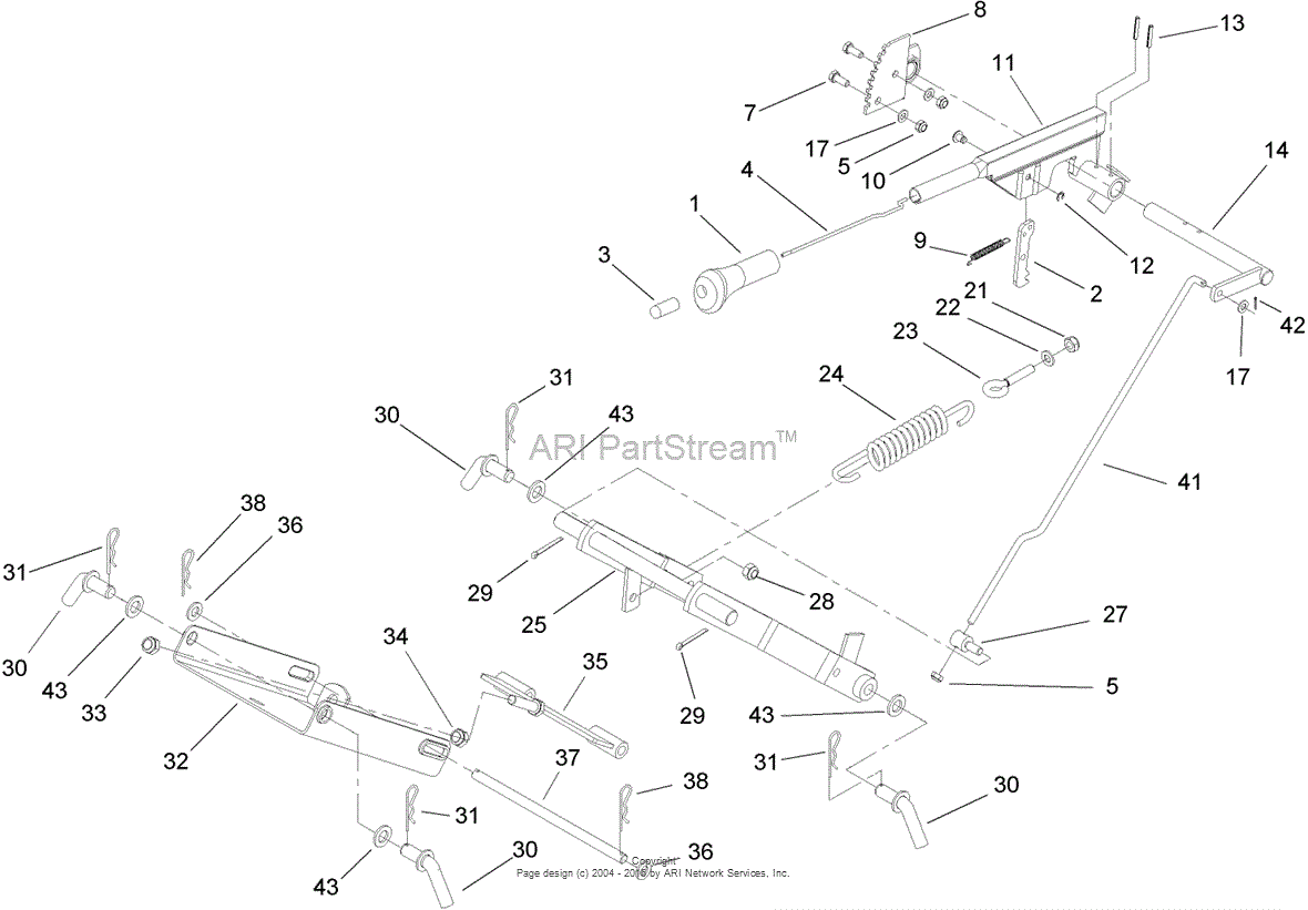 Toro 74573, DH 200 Lawn Tractor, 2007 (SN 270000001-270999999) Parts ...