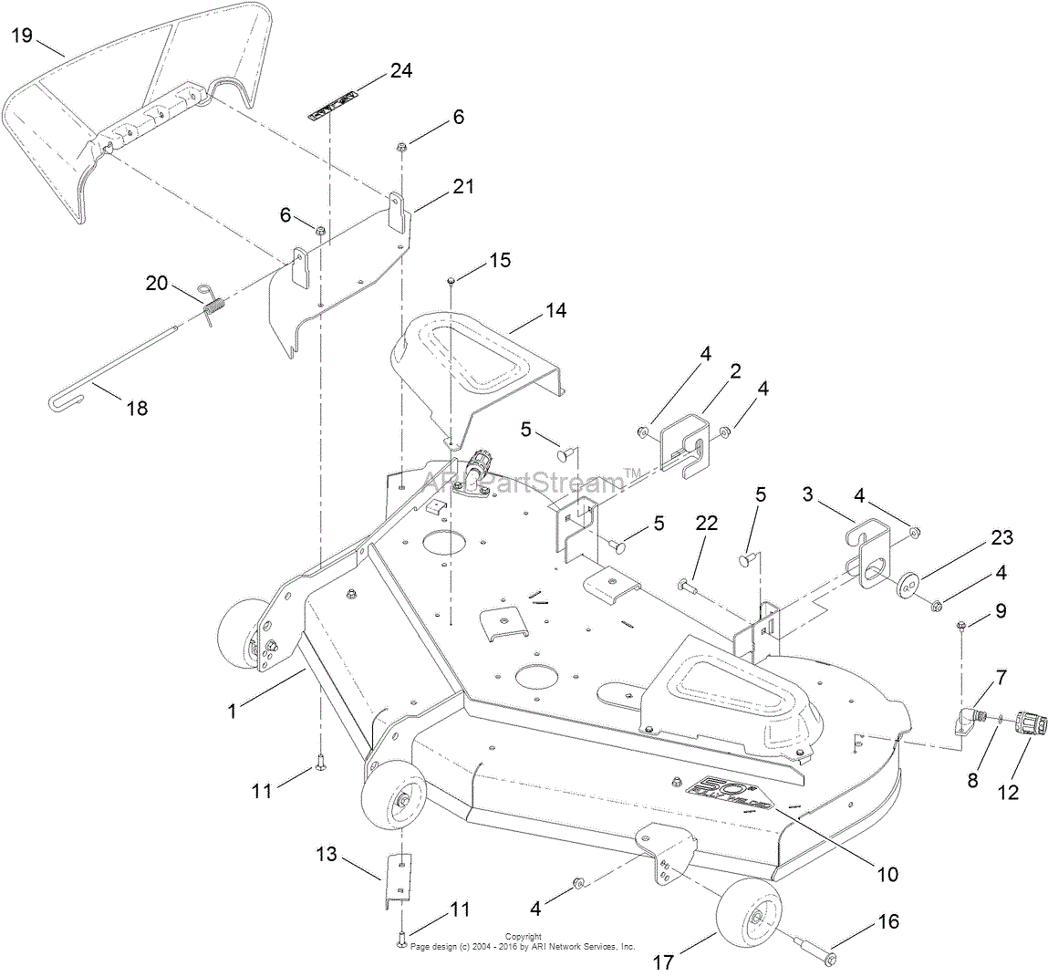 Toro 74641, TimeCutter MX 5060 Riding Mower, 2012 (SN 312000001 ...