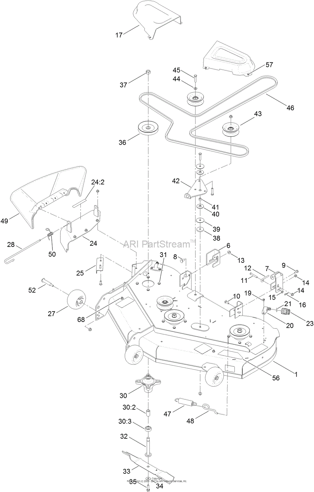 Toro 74776, TimeCutter MX 5025 Riding Mower, (SN 400000000-999999999 ...