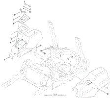 Toro 74841, TITAN ZX4820 Zero-Turn-Radius Riding Mower, 2012 (SN 