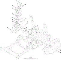 Toro 74841, TITAN ZX4820 Zero-Turn-Radius Riding Mower, 2013 (SN  313000001-313999999) Parts Diagram for 48 INCH DECK, BELT AND MULCH BLADE  ASSEMBLY