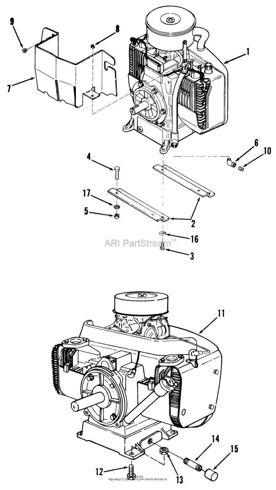 Toro 91-20KS01, D-200 Automatic Tractor, 1979 Parts Diagram for ENGINES ...