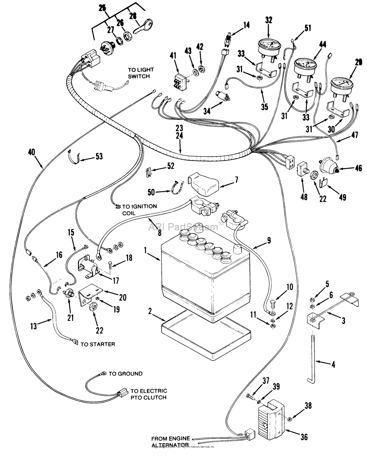 Toro 91-20KS01, D-200 Automatic Tractor, 1979 Parts Diagram for MAIN ...