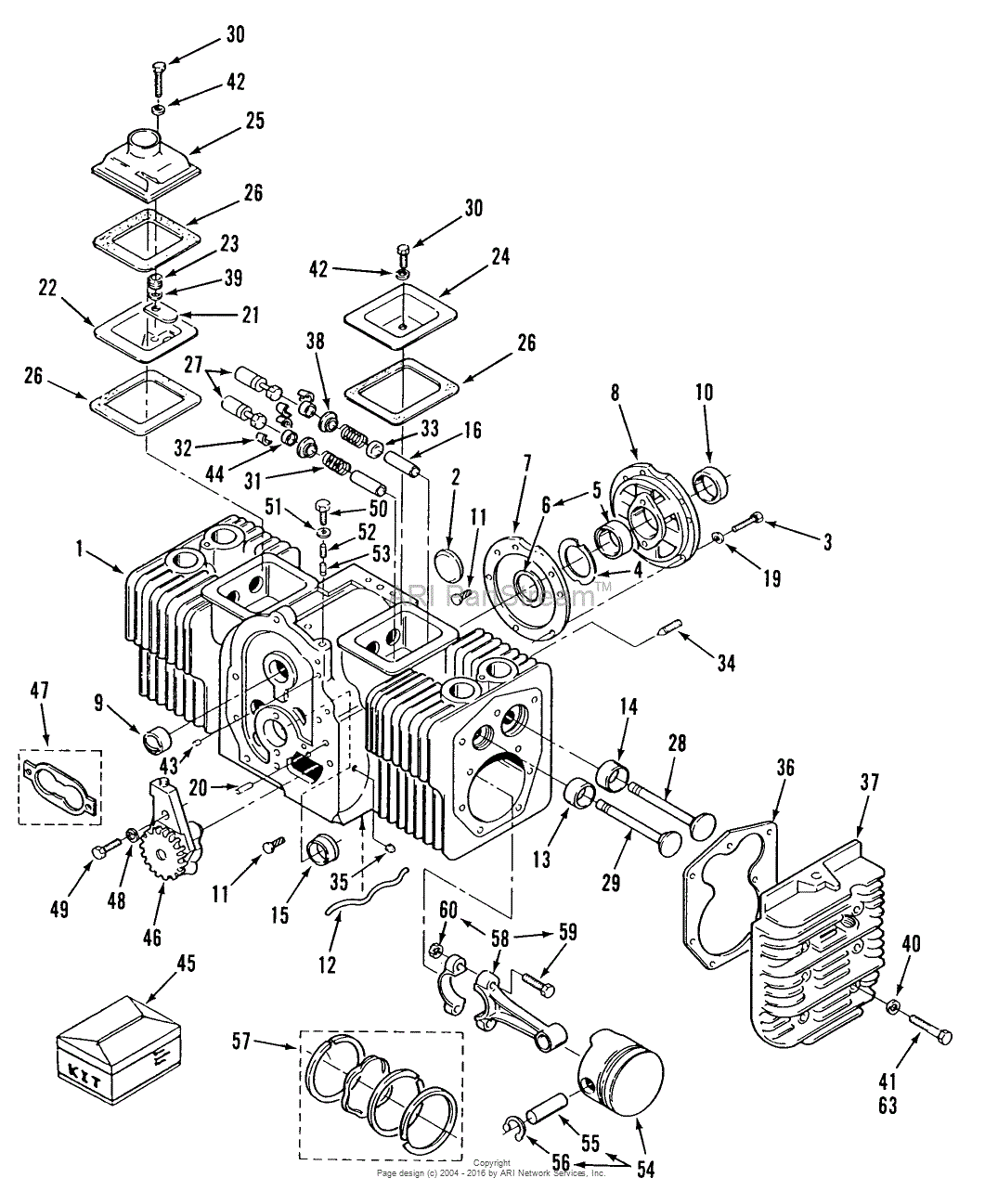 Toro B1-16O802, 316-8 Garden Tractor, 1989 Parts Diagram  