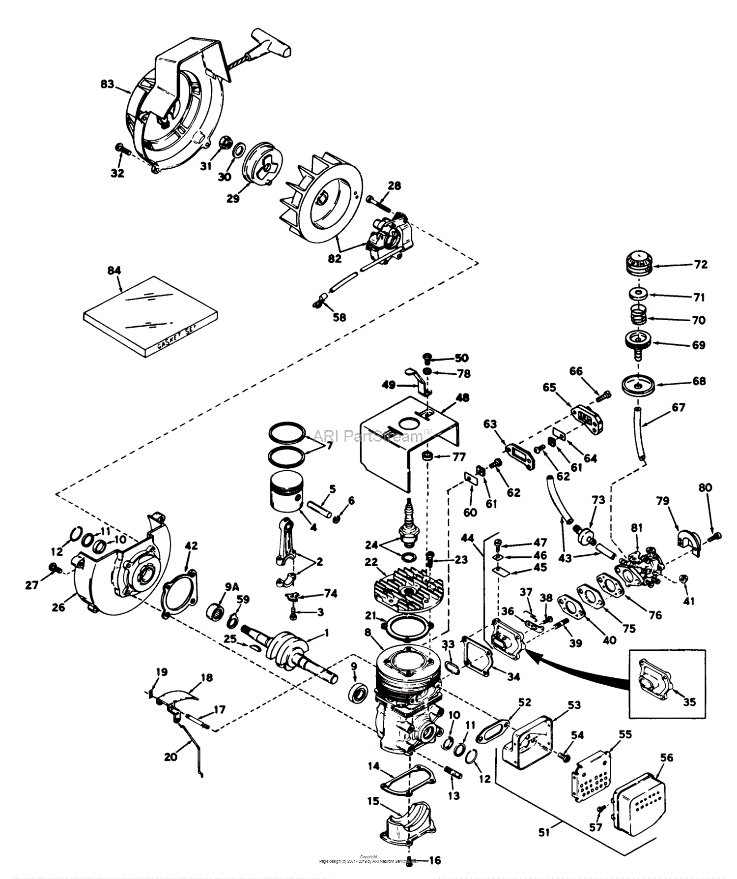 Toro 31411, Snow Pup, 1968 (SN 8000001-8999999) Parts Diagram for ...