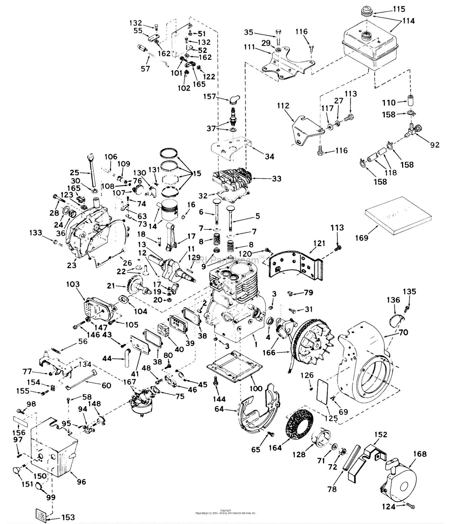 Toro 31663, 526 Snowthrower, 1973 (SN 3000001-3999999) Parts Diagram ...