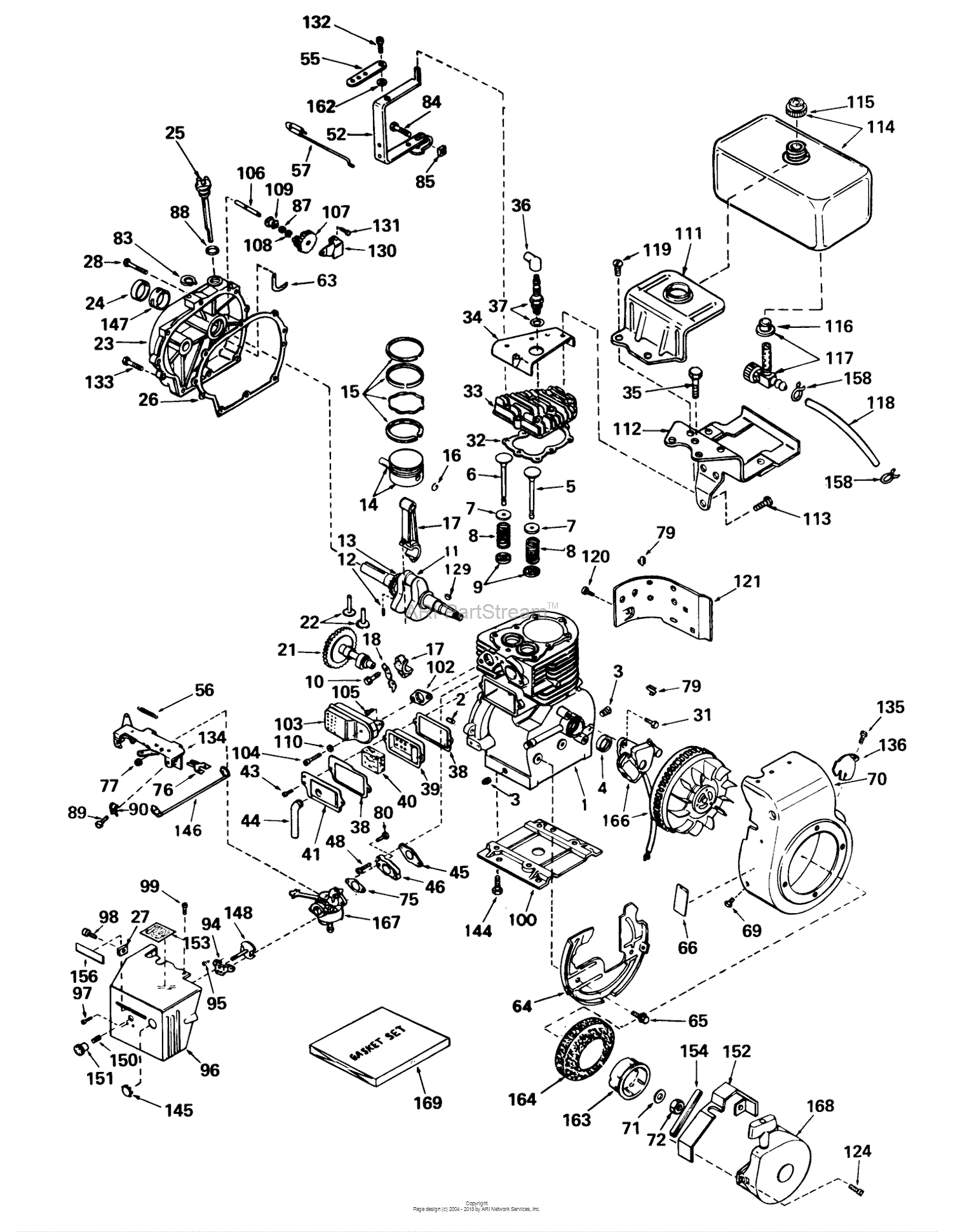 Toro 31677, 724 Snowthrower, 1975 (SN 5000001-5999999) Parts Diagram ...