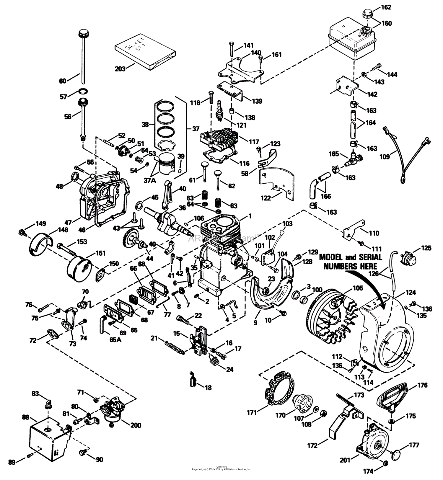 Toro 38035, 3521 Snowthrower, 1988 (SN 8000001-8999999) Parts Diagram ...