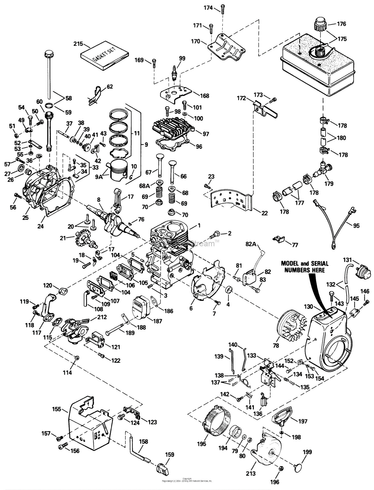 Toro 38080, 824 Snowthrower, 1988 (SN 8000001-8999999) Parts Diagram ...