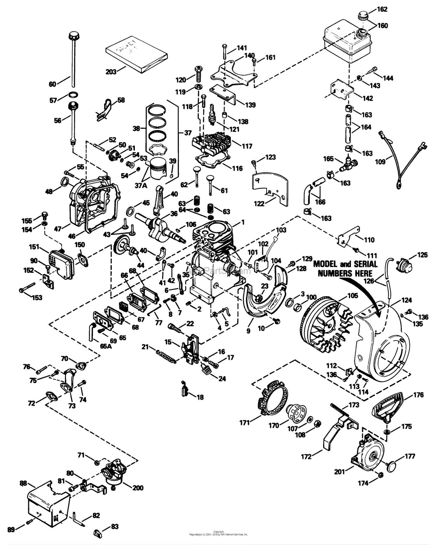 Toro 38056, 521 Snowthrower, 1988 (SN 8000001-8999999) Parts Diagram ...