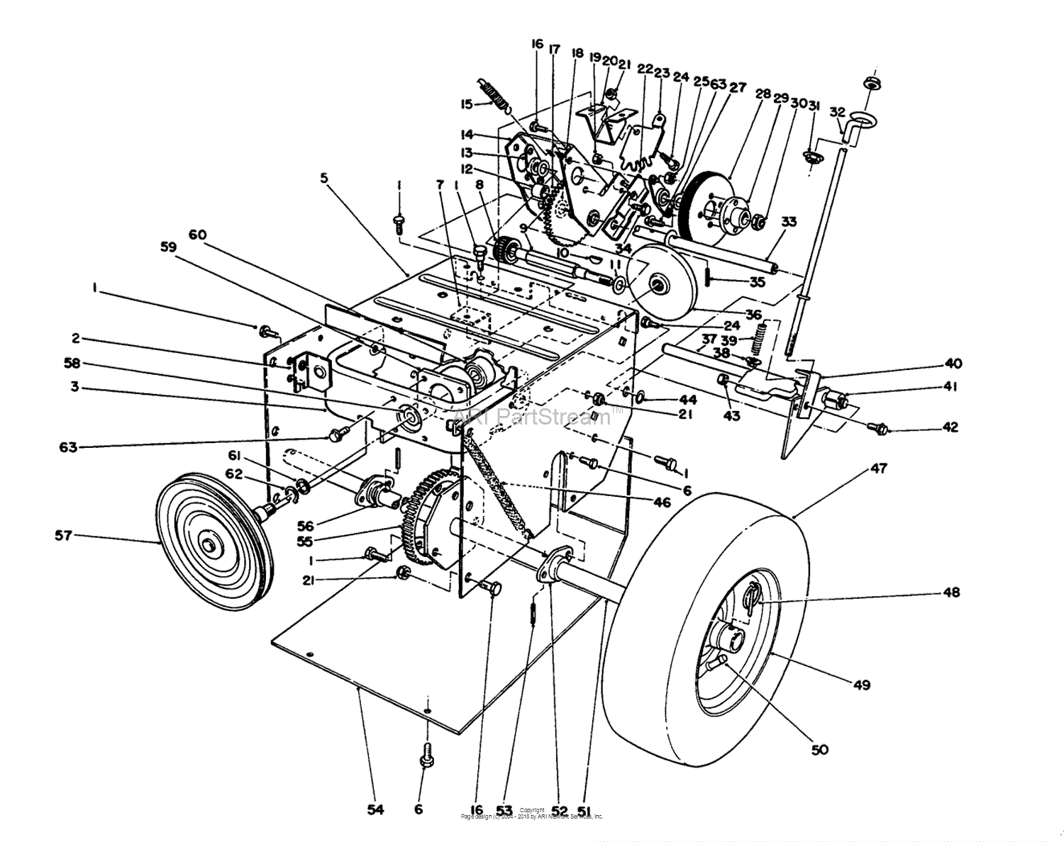 Toro 38052, 521 Snowthrower, 1994 (SN 4900001-4999999) Parts Diagram ...