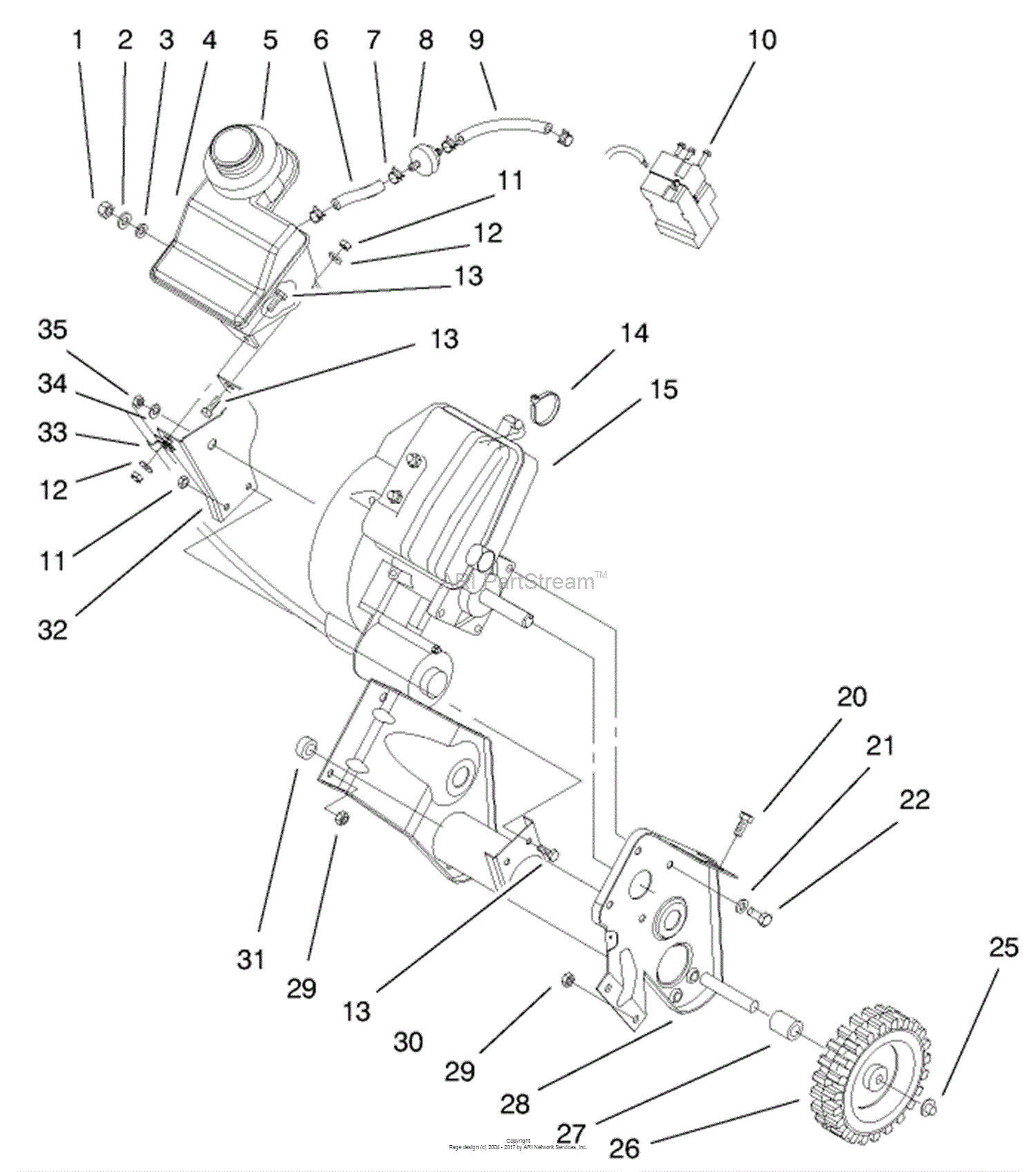 Toro 38428, Ccr 2450 Snowthrower, 2000 (sn 200000001-200999999) Parts 