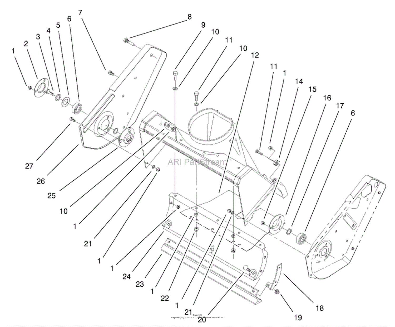 Toro 38440, Ccr 3650 Snowthrower, 2001 (sn 210000001-210999999) Parts 