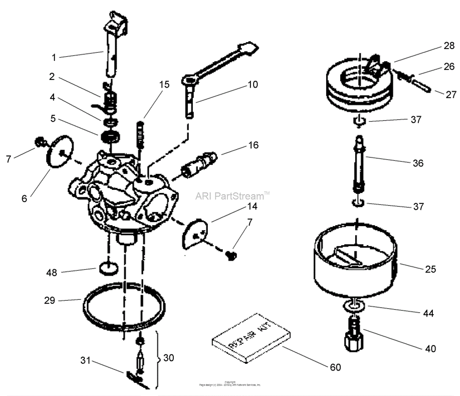 Toro 38173, Powerlite Snowthrower, 2007 (SN 270000001270999999) Parts