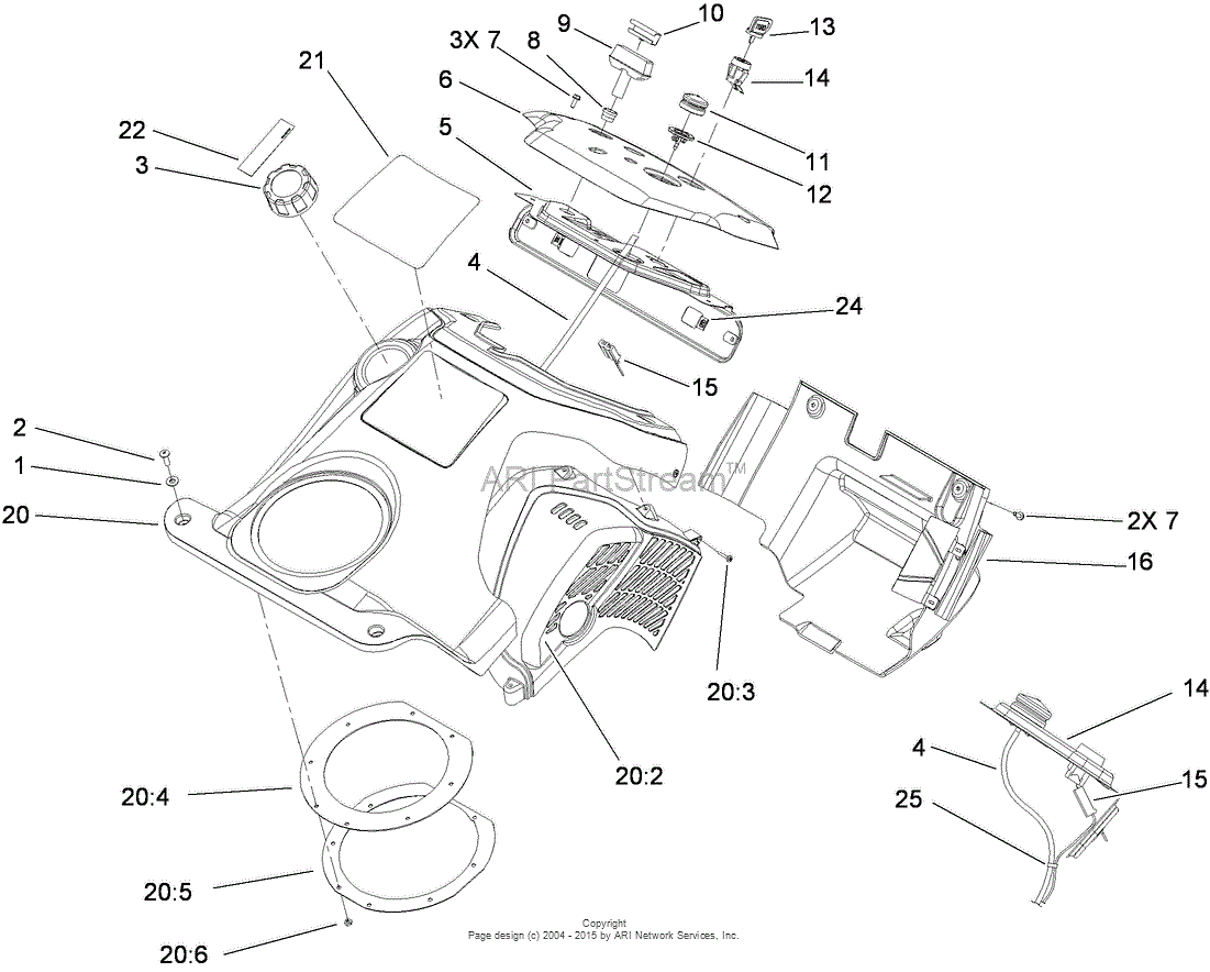 Toro 38515, CCR 2450 GTS Snowthrower, 2011 (SN 311000001-311999999 ...