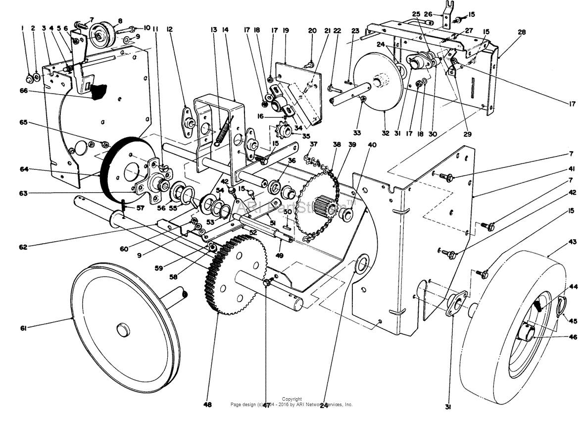 Toro 38065, 624 Snowthrower, 1989 (SN 9000001-9999999 ...