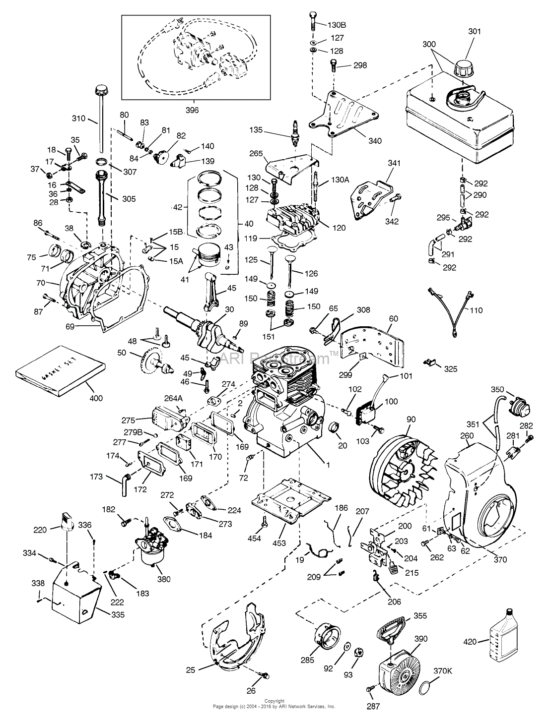 Toro 38072, 724 Snowthrower, 1998 (SN 8900001-8999999) Parts Diagram