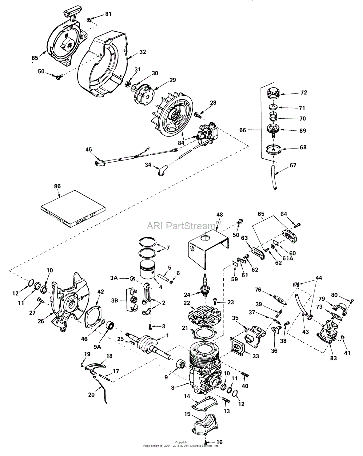 Toro 38120, S-200 Snowthrower, 1979 (SN 9000001-9999999) Parts Diagram ...