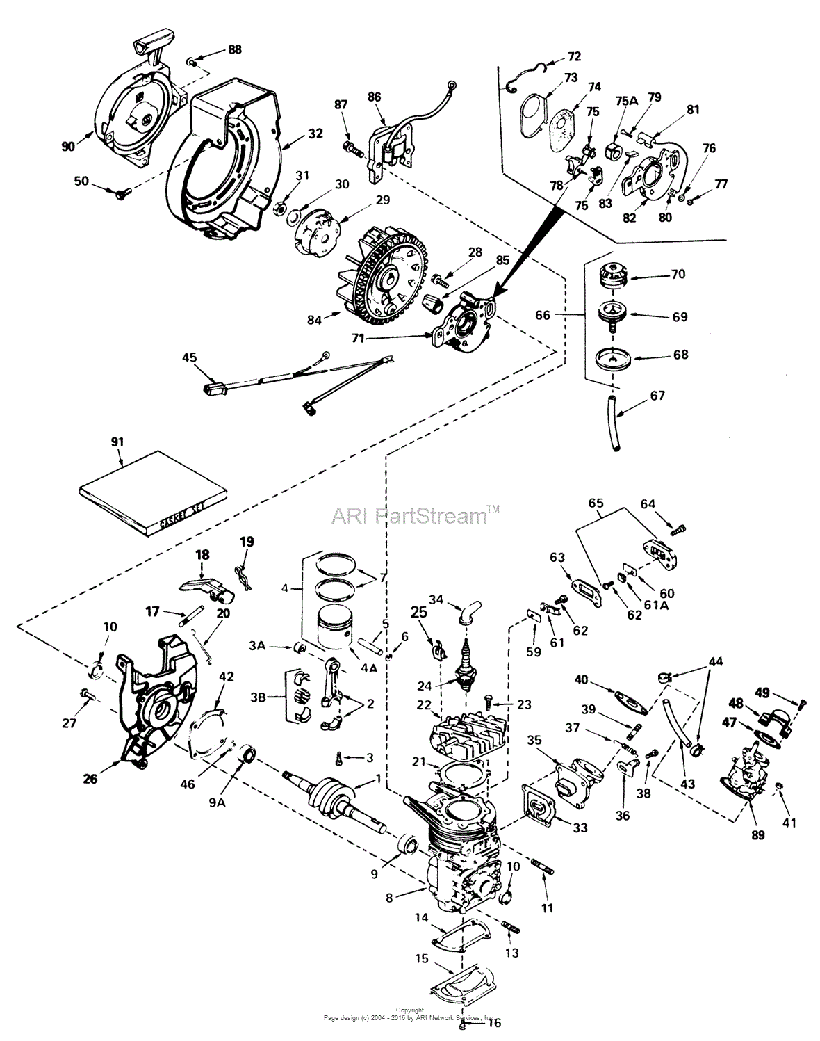 Toro 38120, S-200 Snowthrower, 1981 (SN 1000351-1999999) Parts Diagram ...