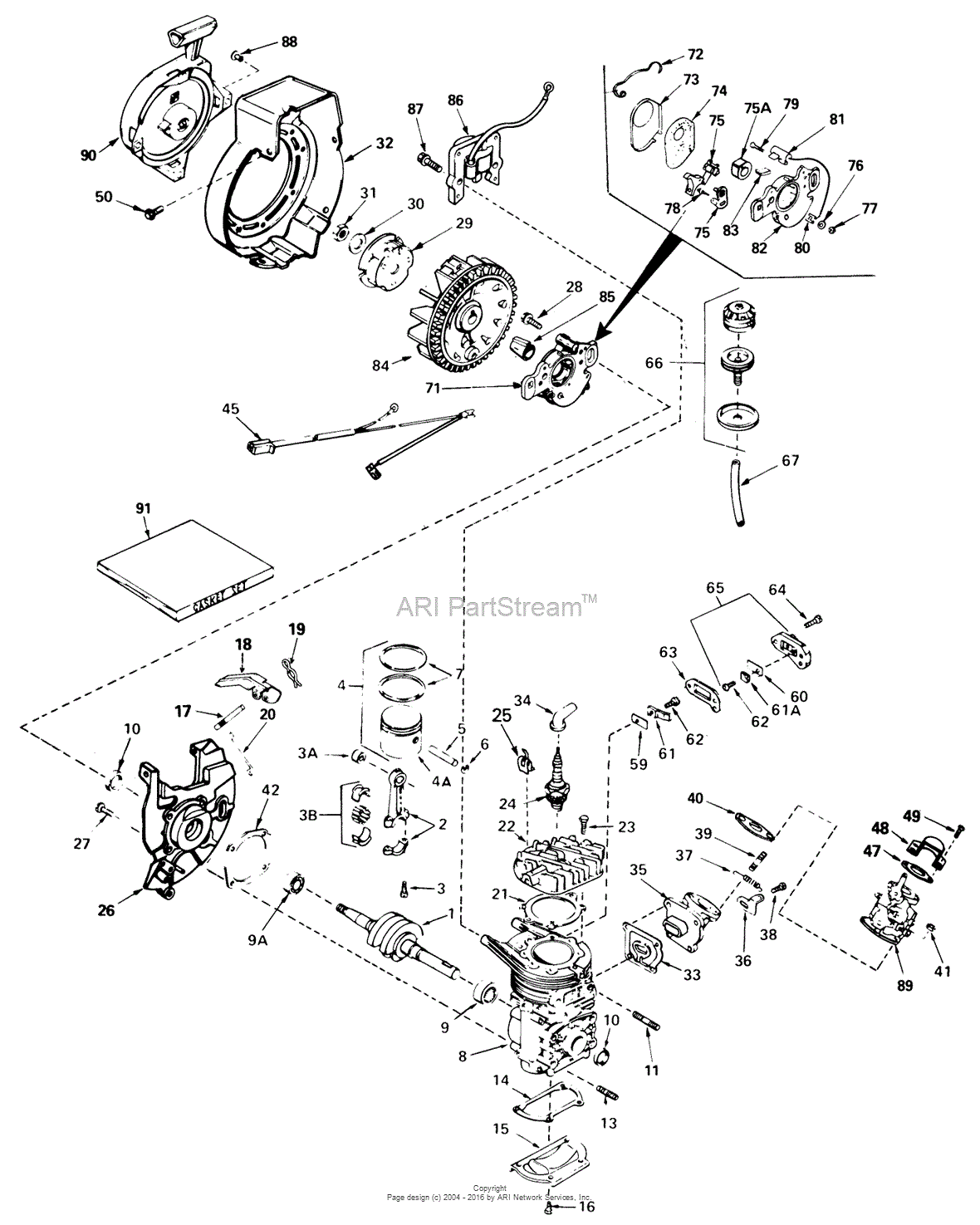 Toro 38120, S-200 Snowthrower, 1984 (SN 4000001-4999999) Parts Diagram ...