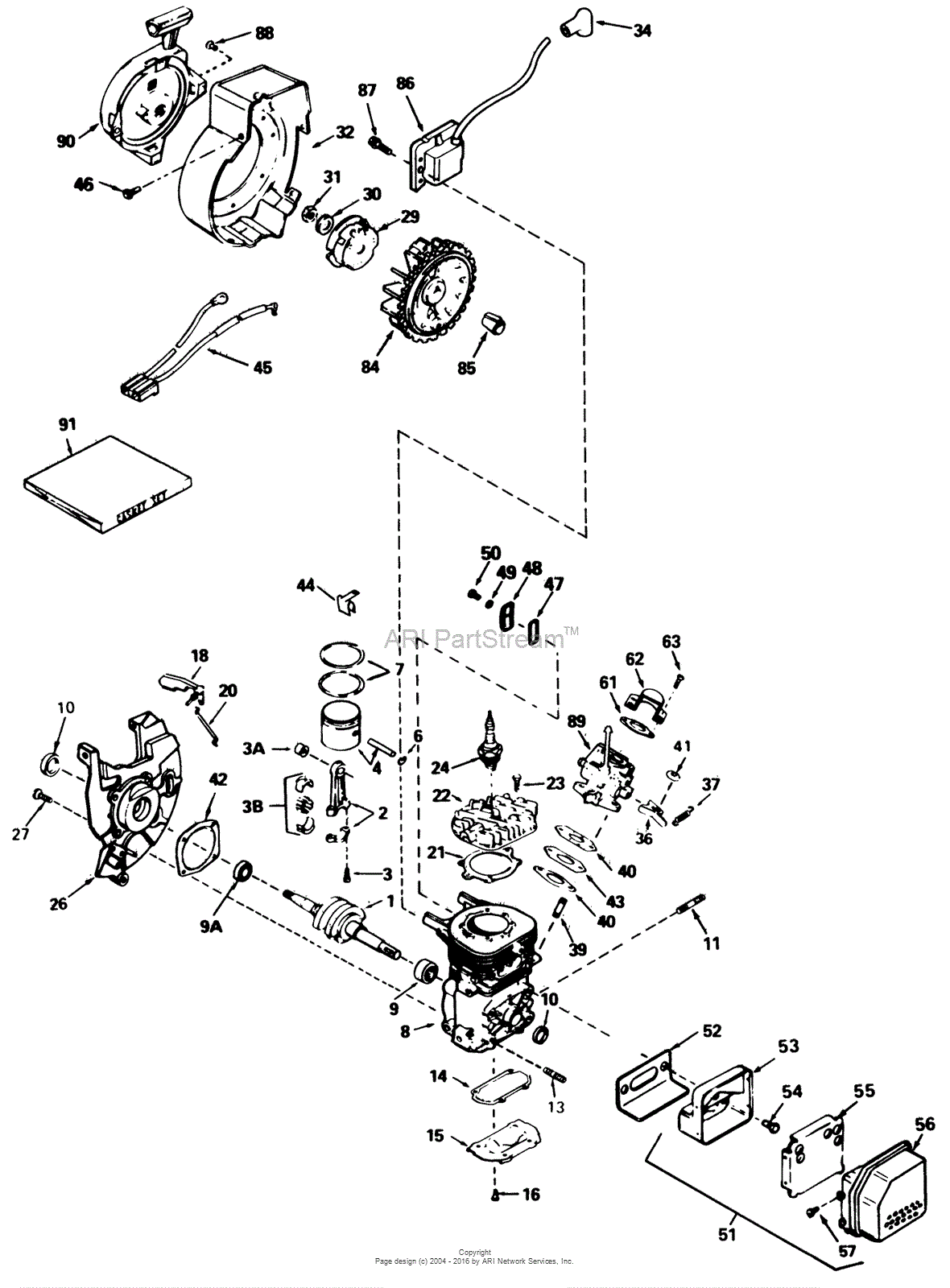 Toro 38195, CCR 1000 Snowthrower, 1990 (SN 0000001-0999999) Parts ...