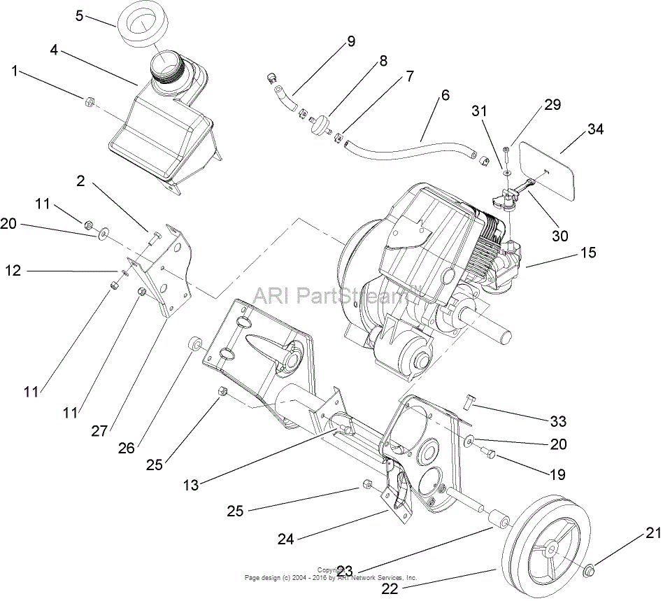 Toro 38515, CCR 2450 GTS Snowthrower, 2004 (SN 240000001-240999999 ...