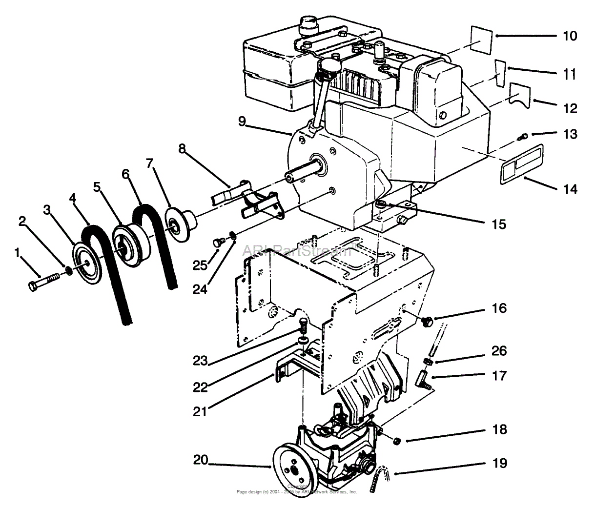 Toro 38556, 1028 Power Shift Snowthrower, 1996 (SN 6900001-6999999 ...