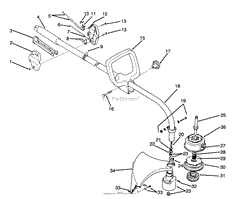 Toro 51620, 31cc Curved Shaft Trimmer, 1994 (SN 4900001-4999999) Parts ...