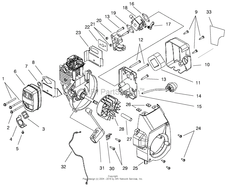 Toro Gas Trimmer Parts Diagram