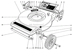 Toro 16890, Lawnmower, 1980 (SN 0000001-0999999) Parts Diagram for 