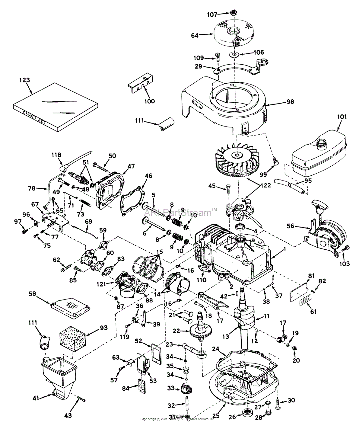 Toro 18215, Whirlwind Lawnmower, 1970 (sn 0000001-0999999) Parts 