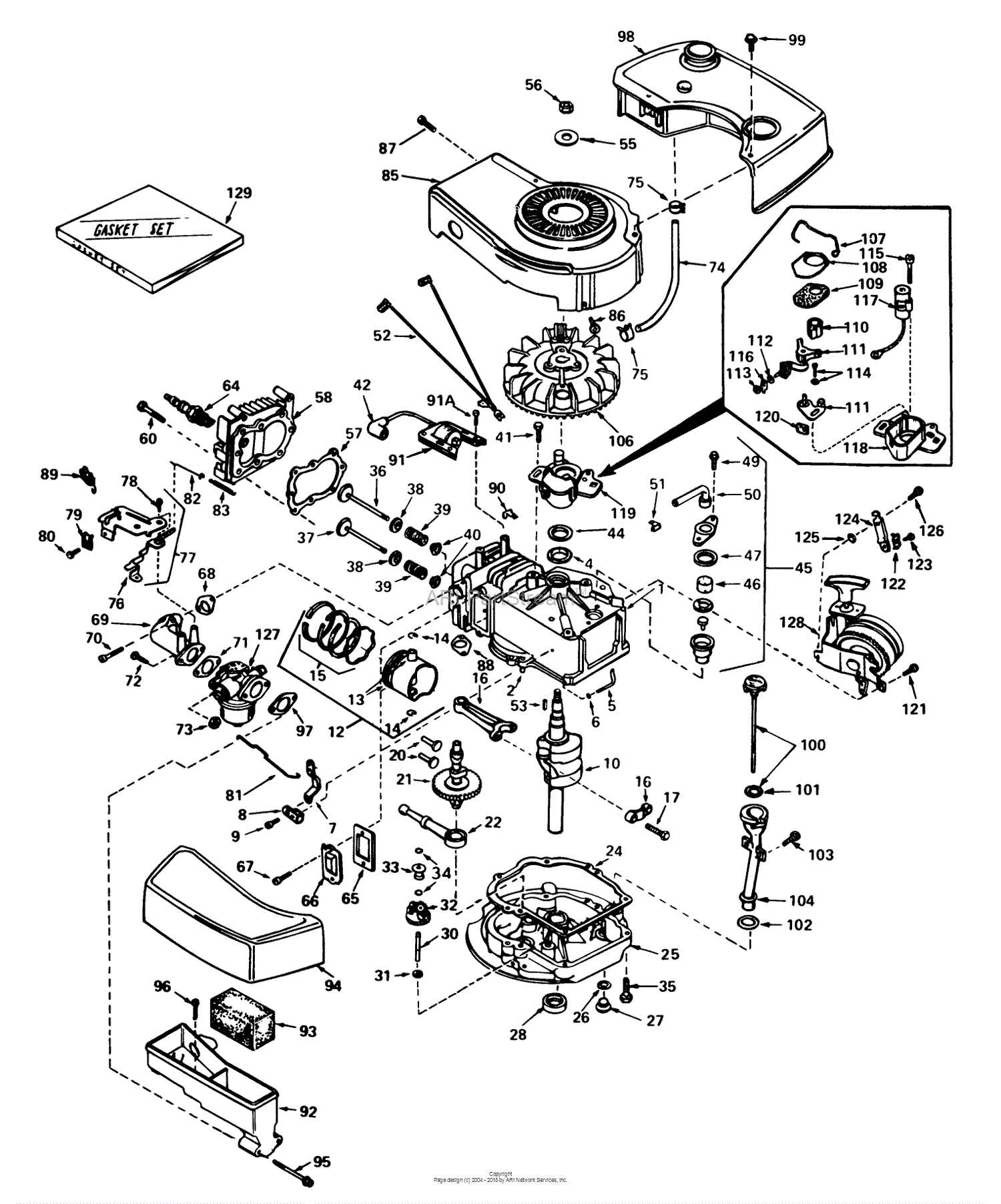 Toro 16077, Lawnmower, 1980 (SN 0000001-0999999) Parts Diagram for ...