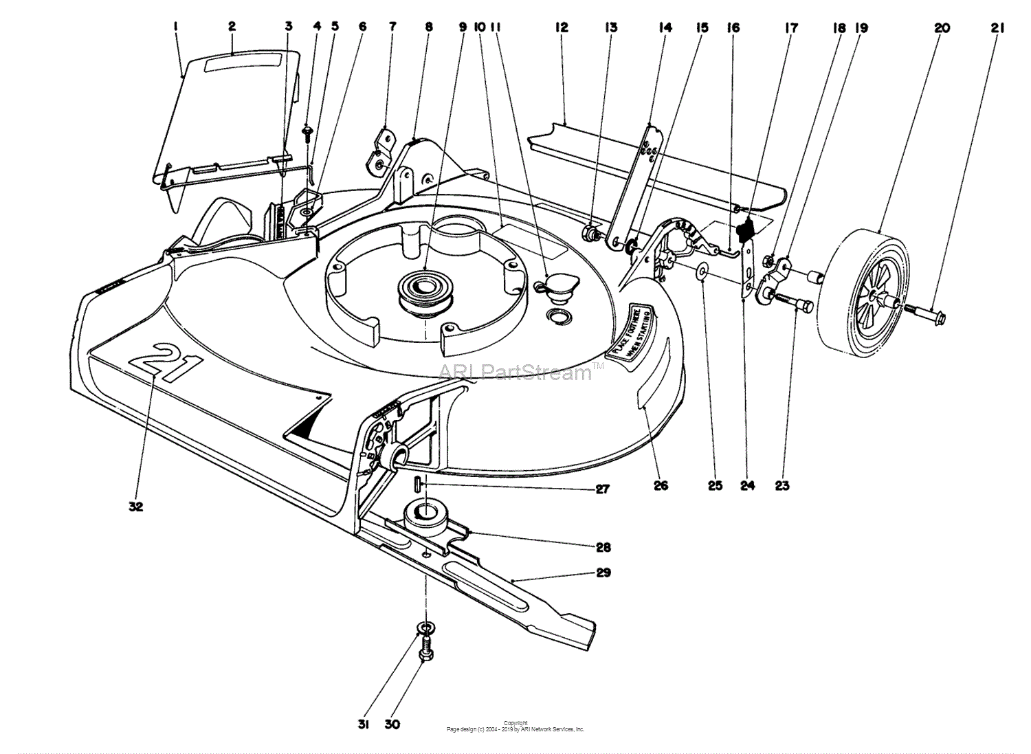 Toro 16077, Lawnmower, 1980 (SN 0000001-0999999) Parts Diagram for ...