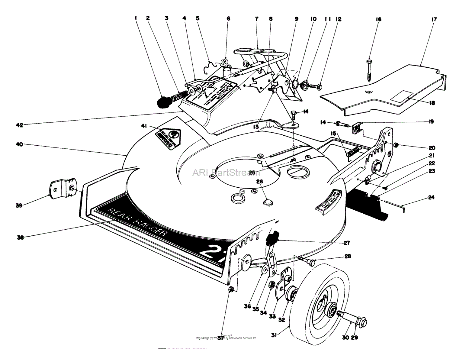 Toro 20790, Lawnmower, 1981 (SN 1000001-1999999) Parts Diagram for ...