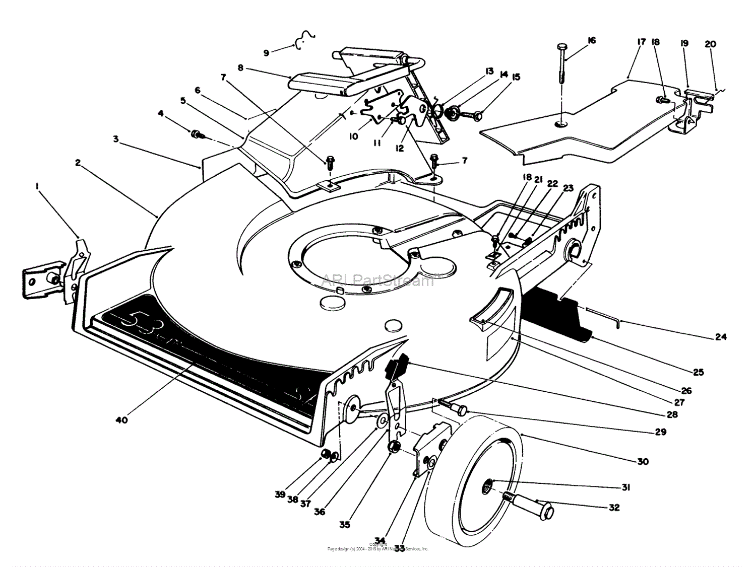 Toro 20622C, Lawnmower, 1989 (SN 9000001-9999999) Parts Diagram for ...