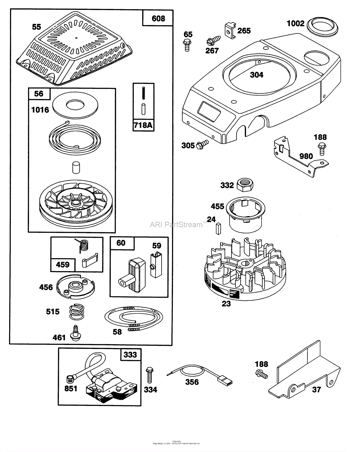 Toro 20107, Lawnmower, 1992 (SN 2000001-2999999) Parts Diagram for ...