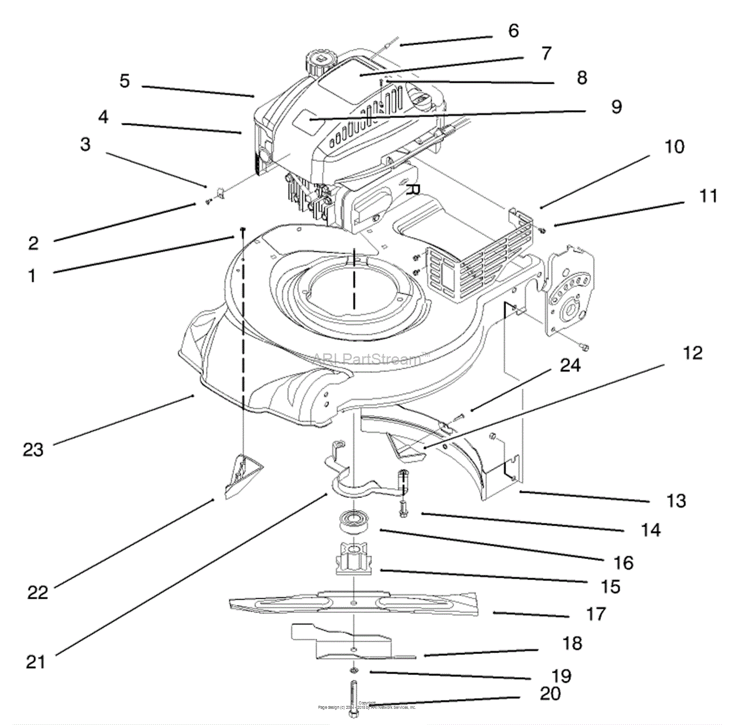 Toro 20442, Lawnmower, 1995 (SN 5900001-5999999) Parts Diagram for ...