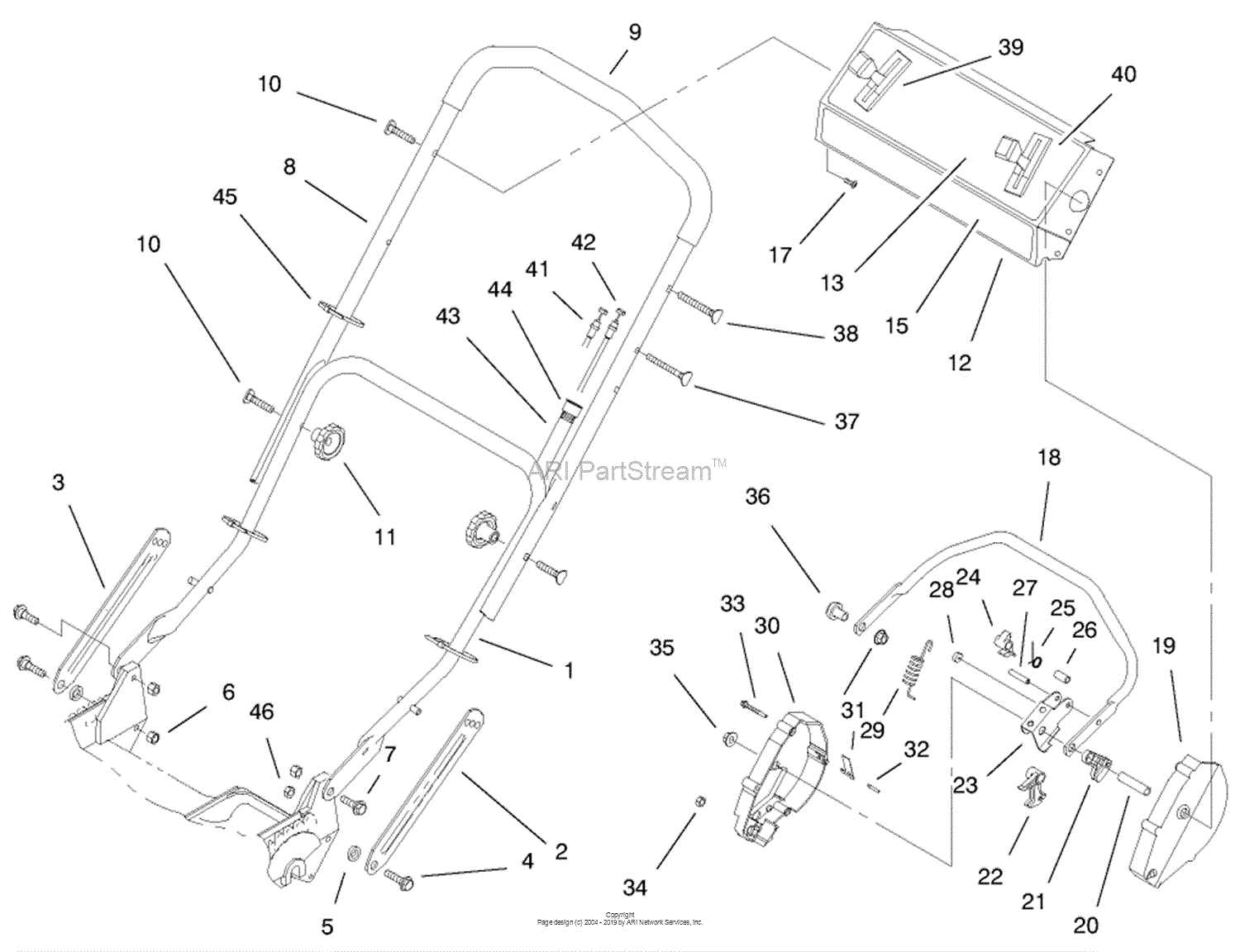 Toro 20475, Lawnmower, 1996 (SN 6900001-6999999) Parts Diagram for