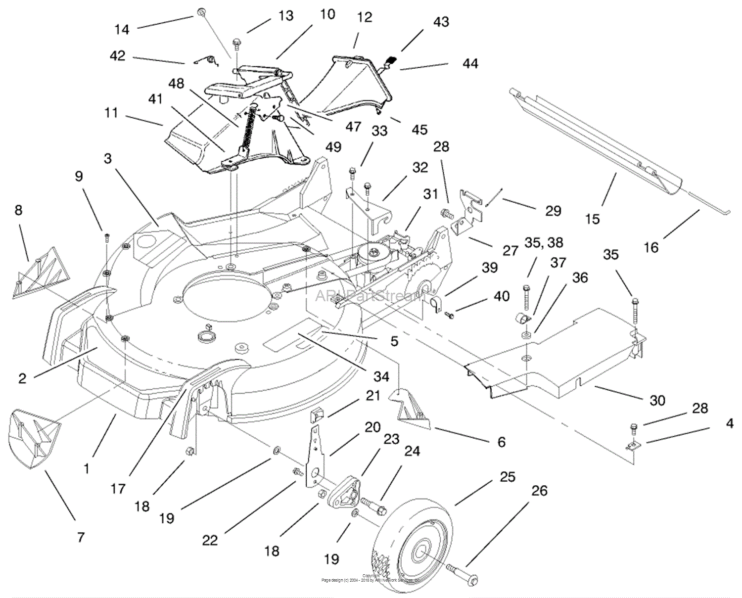 Toro 20475, Lawnmower, 1996 (SN 6900001-6999999) Parts Diagram for ...