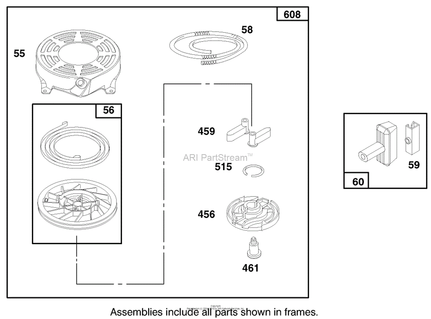 Toro 20448, Lawnmower, 1997 (SN 7900001-7999999) Parts Diagram for
