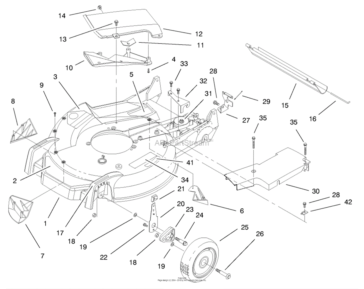 Toro 20465, Super Recycler Mower, 1997 (SN 790000001-799999999) Parts ...