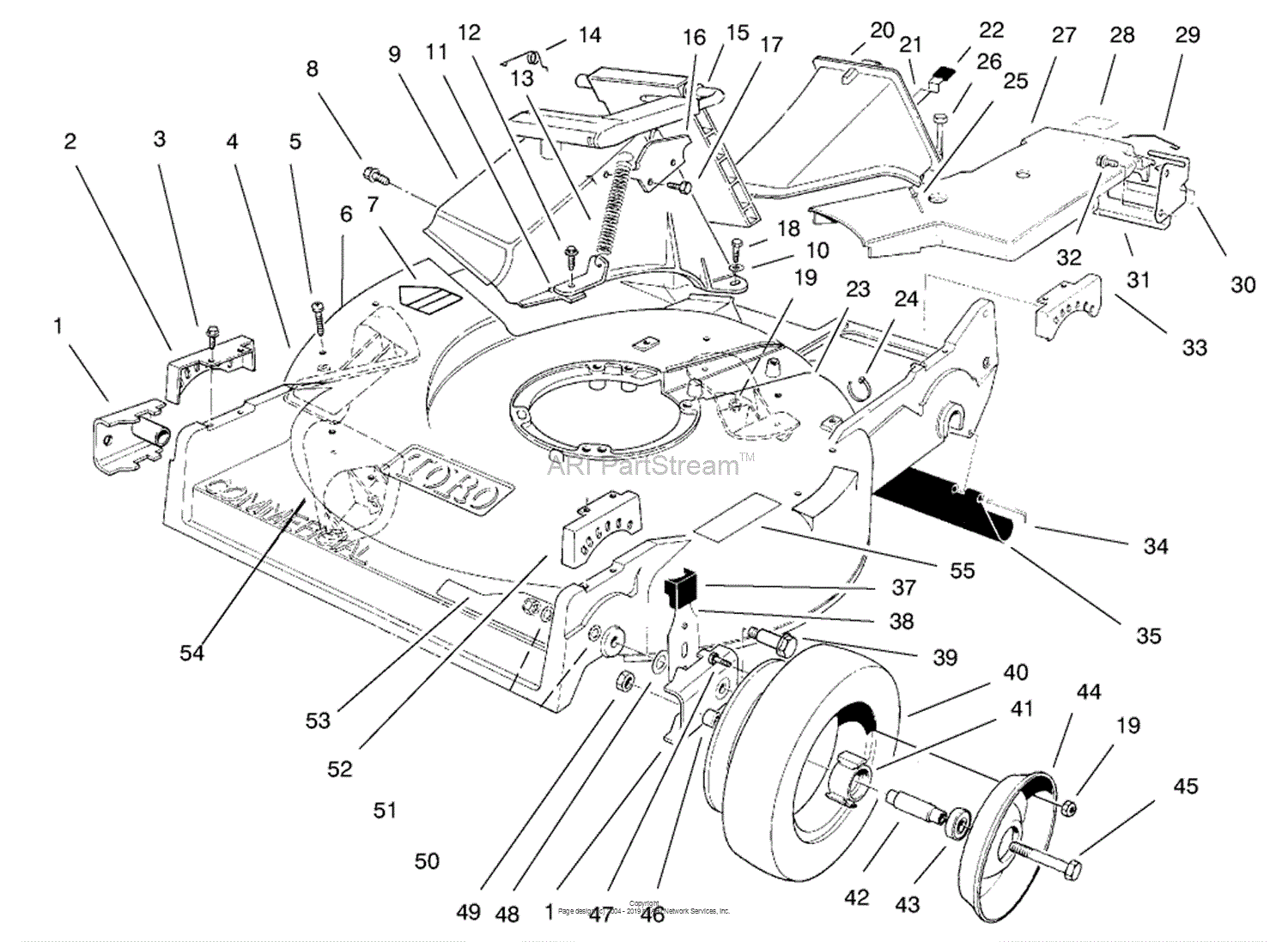 Toro 22040, Lawnmower, 1997 (SN 7900001-7999999) Parts Diagram for ...