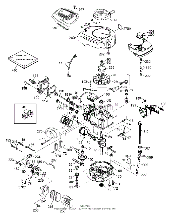 Toro 20005, 22in Recycler Lawnmower, 2005 (SN 250000001-250999999