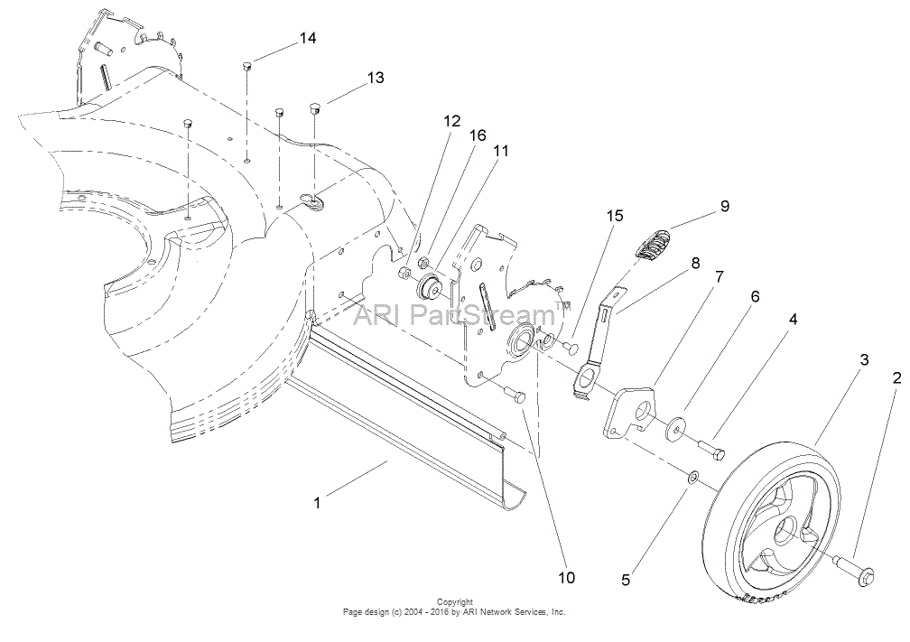 Toro 20005, 22in Recycler Lawnmower, 2005 (SN 250000001-250999999
