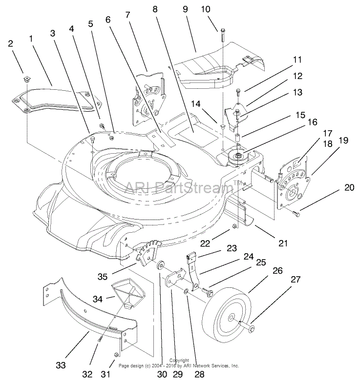 Toro 20023, Recycler Mower, R-21SB, 2000 (SN 200000001-200999999) Parts ...