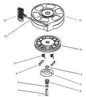 Replacement Tonutti Disc Mower Drive Pulley Code C30C0050